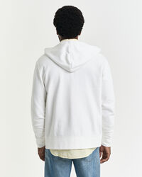 Graphic hoodie met rits