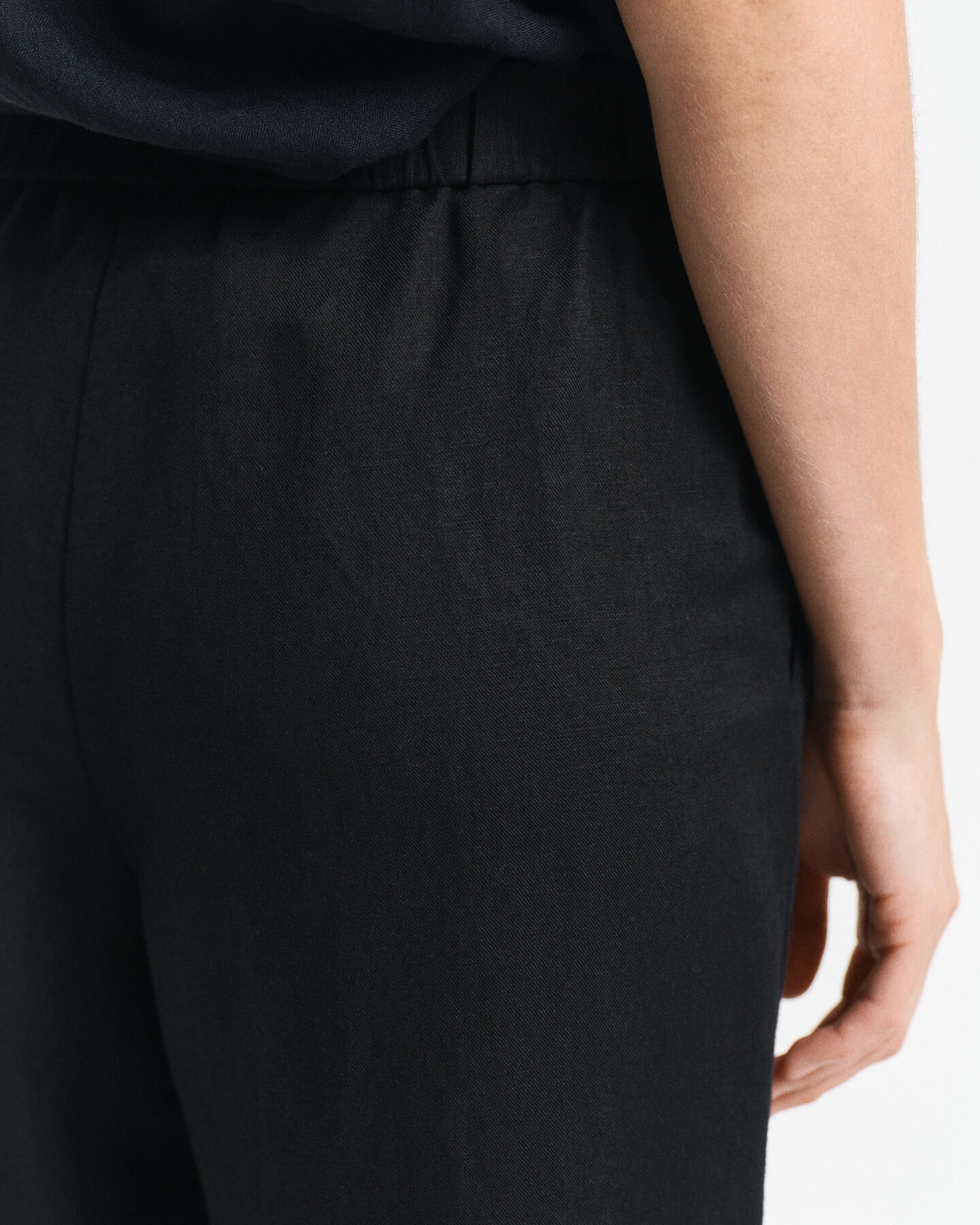 Relaxed Fit Pull-On broek van linnenmix