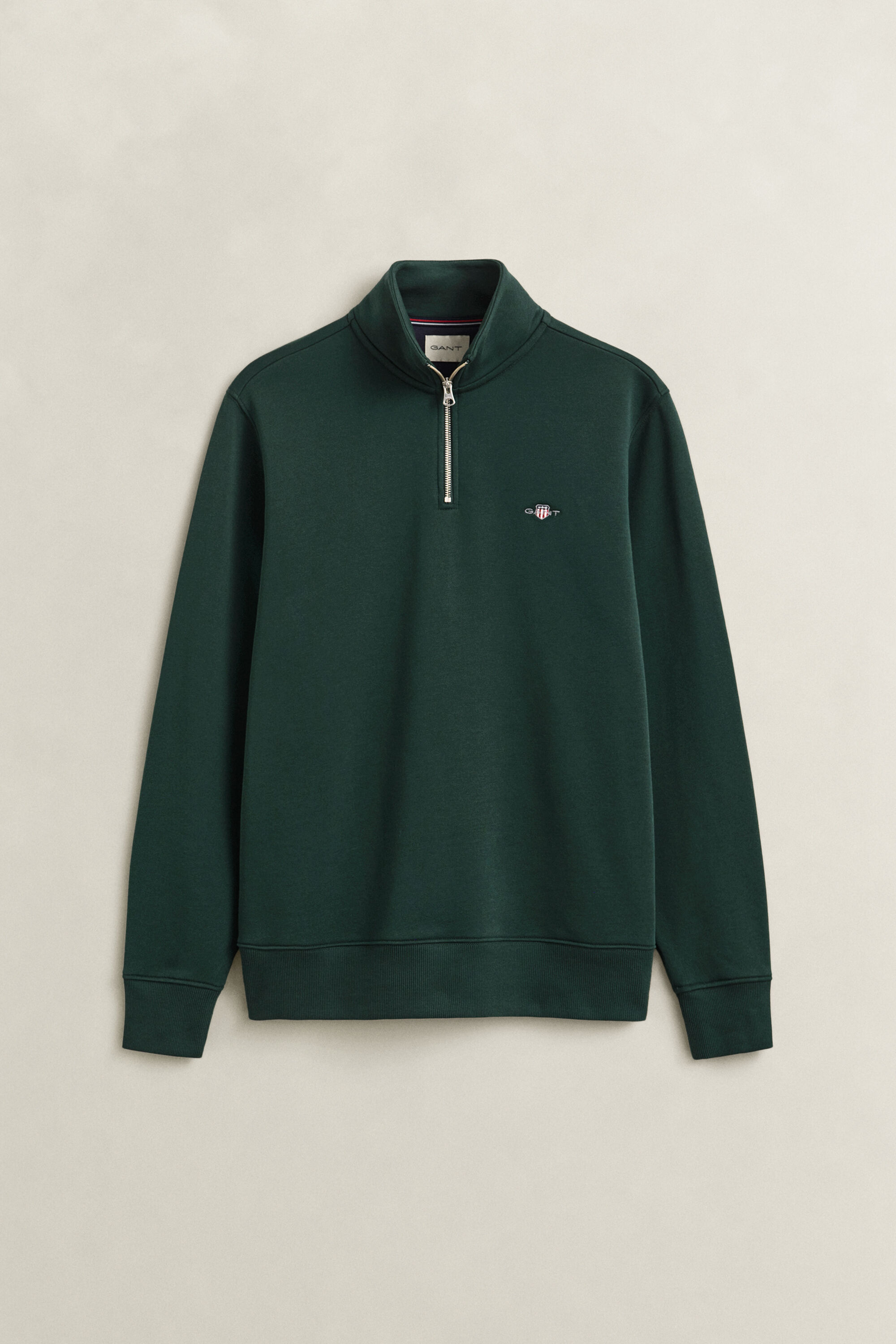 Shield sweatshirt met korte rits