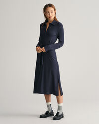 Slim Fit jersey overhemdjurk