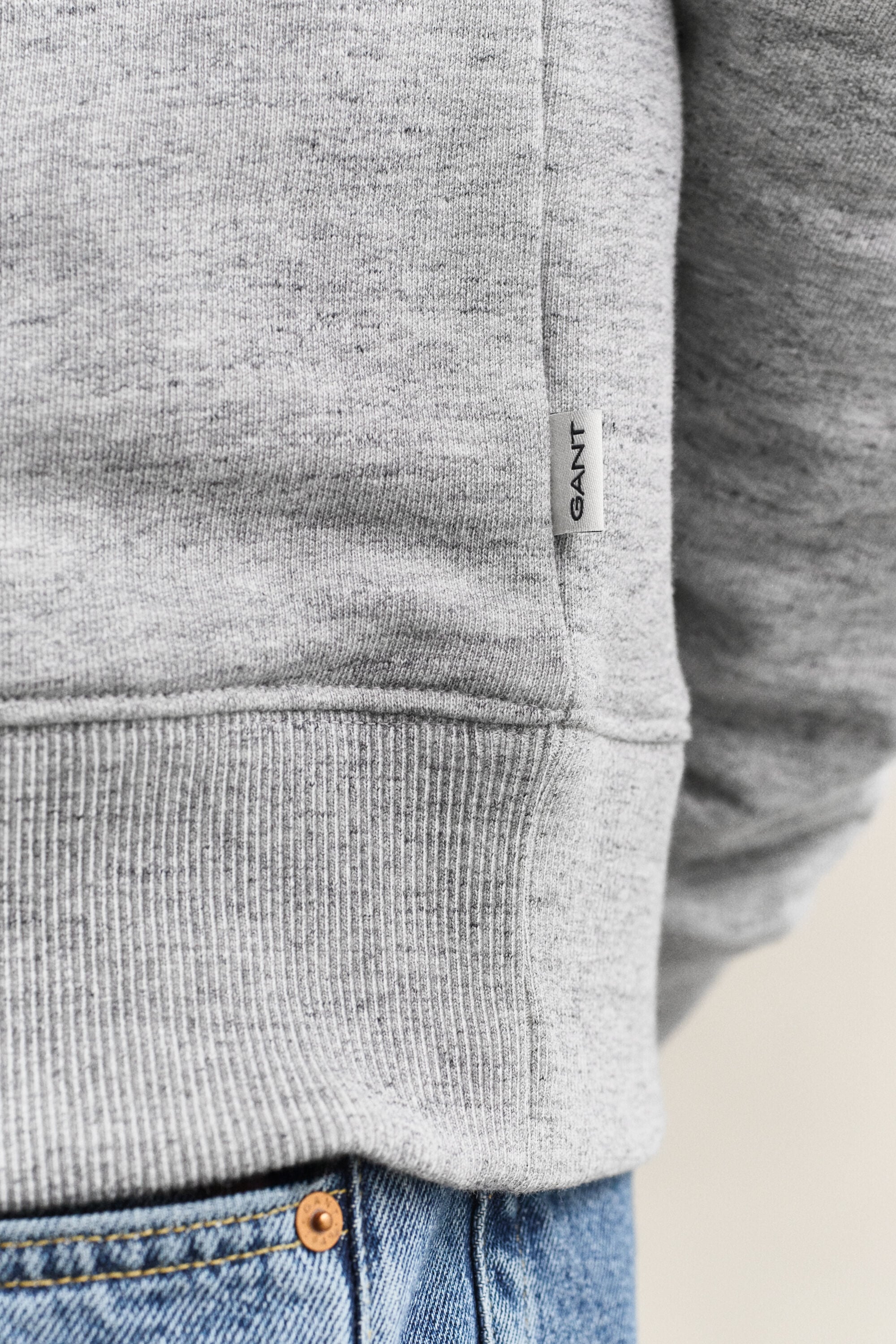 Heather Sweatshirt met ronde hals