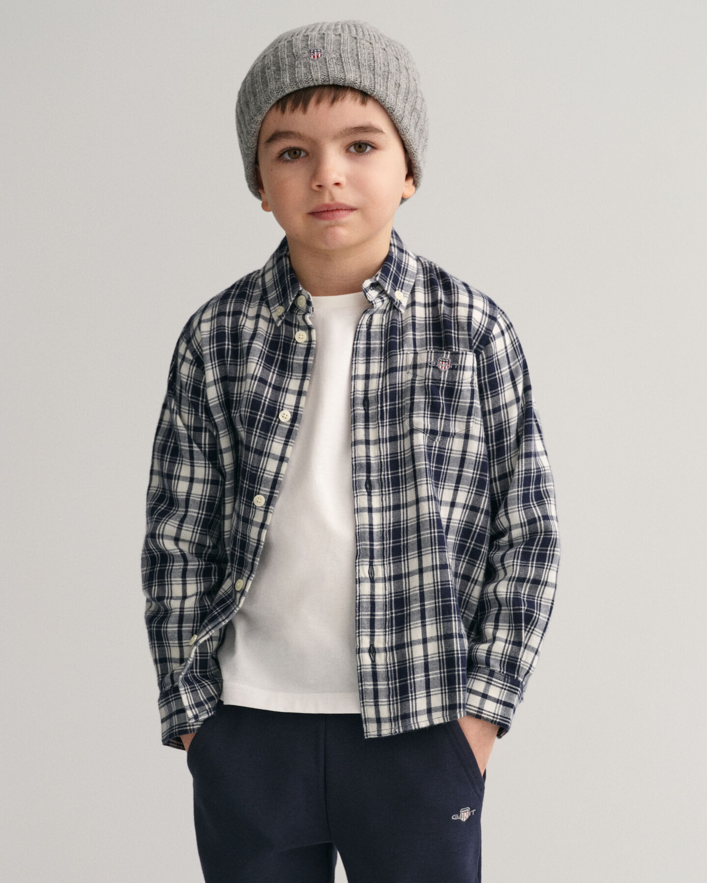 Kids Regular Fit geruit flanellen shirt