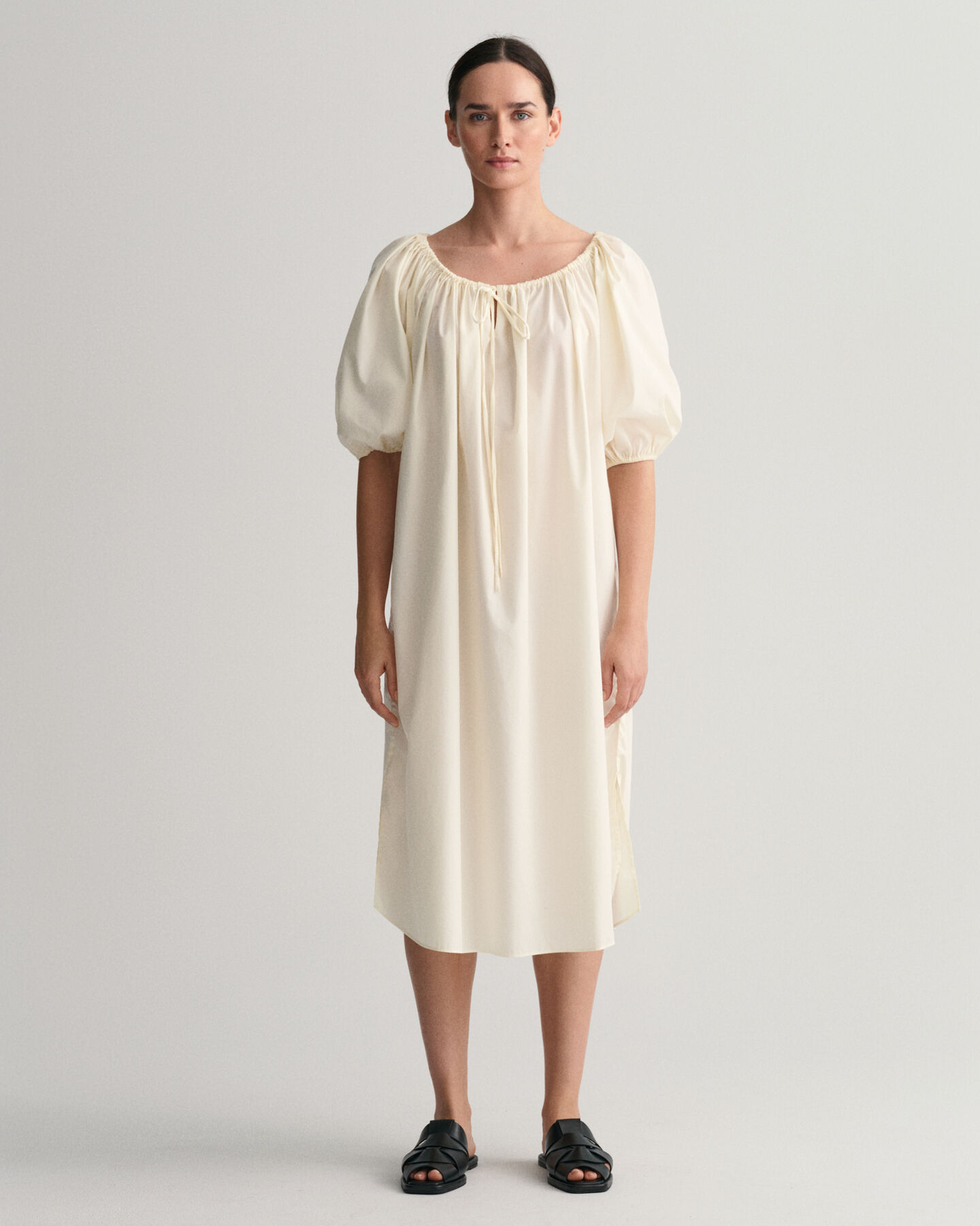 Jurk met geplooide details