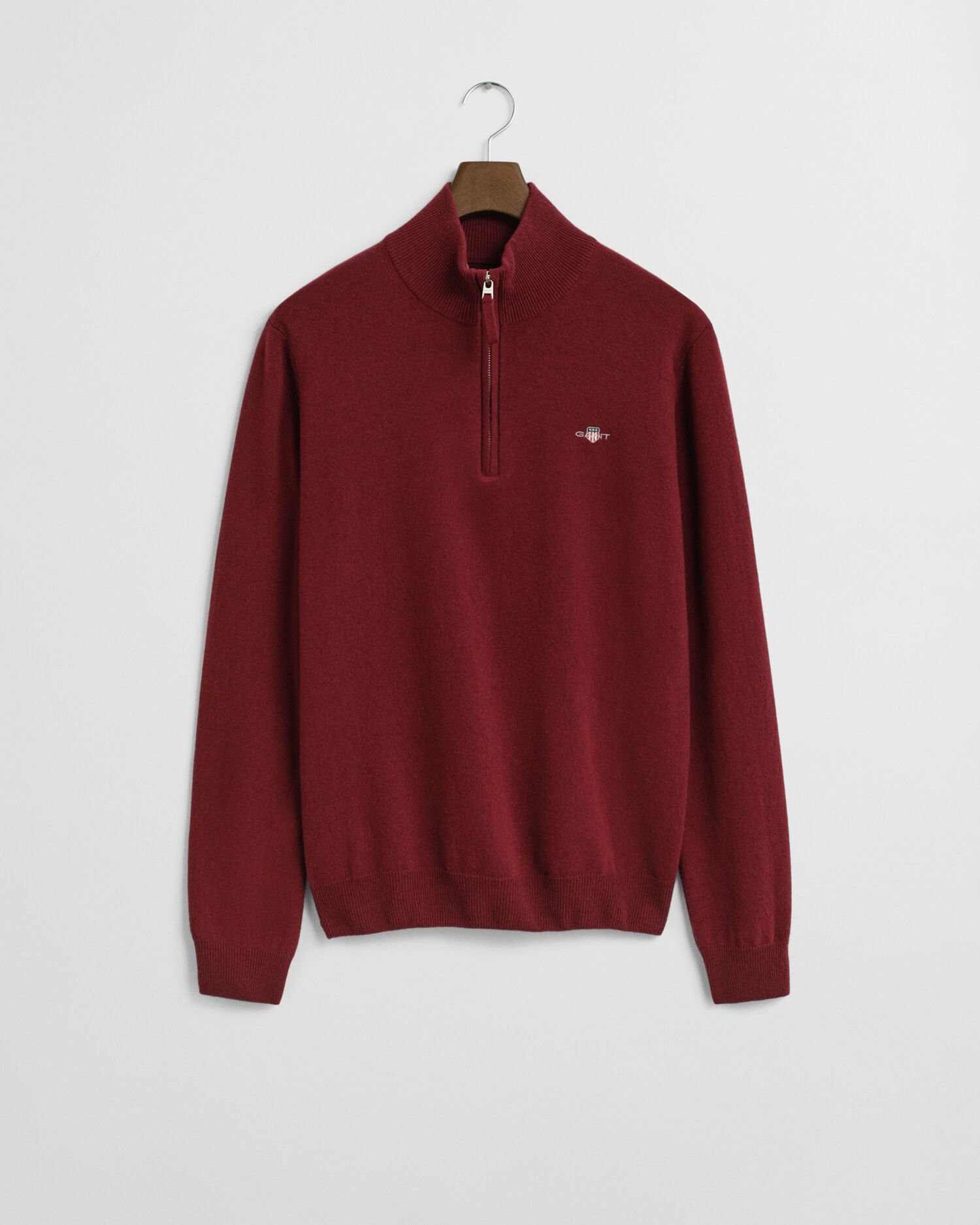 Trui met korte rits van buitengewoon zachte lamswol