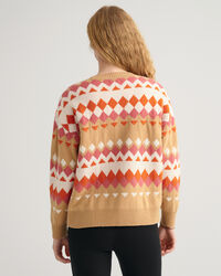 Fair Isle trui met ronde hals