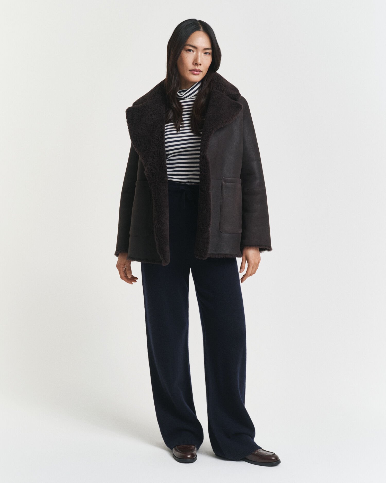 Broek van gebreide wol