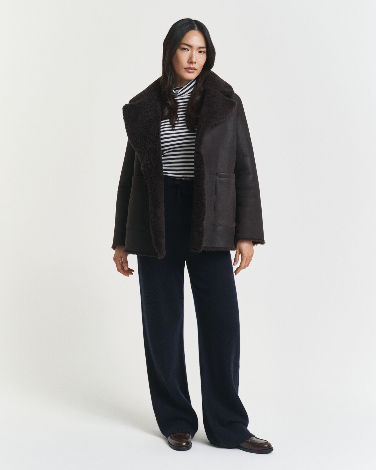 Broek van gebreide wol