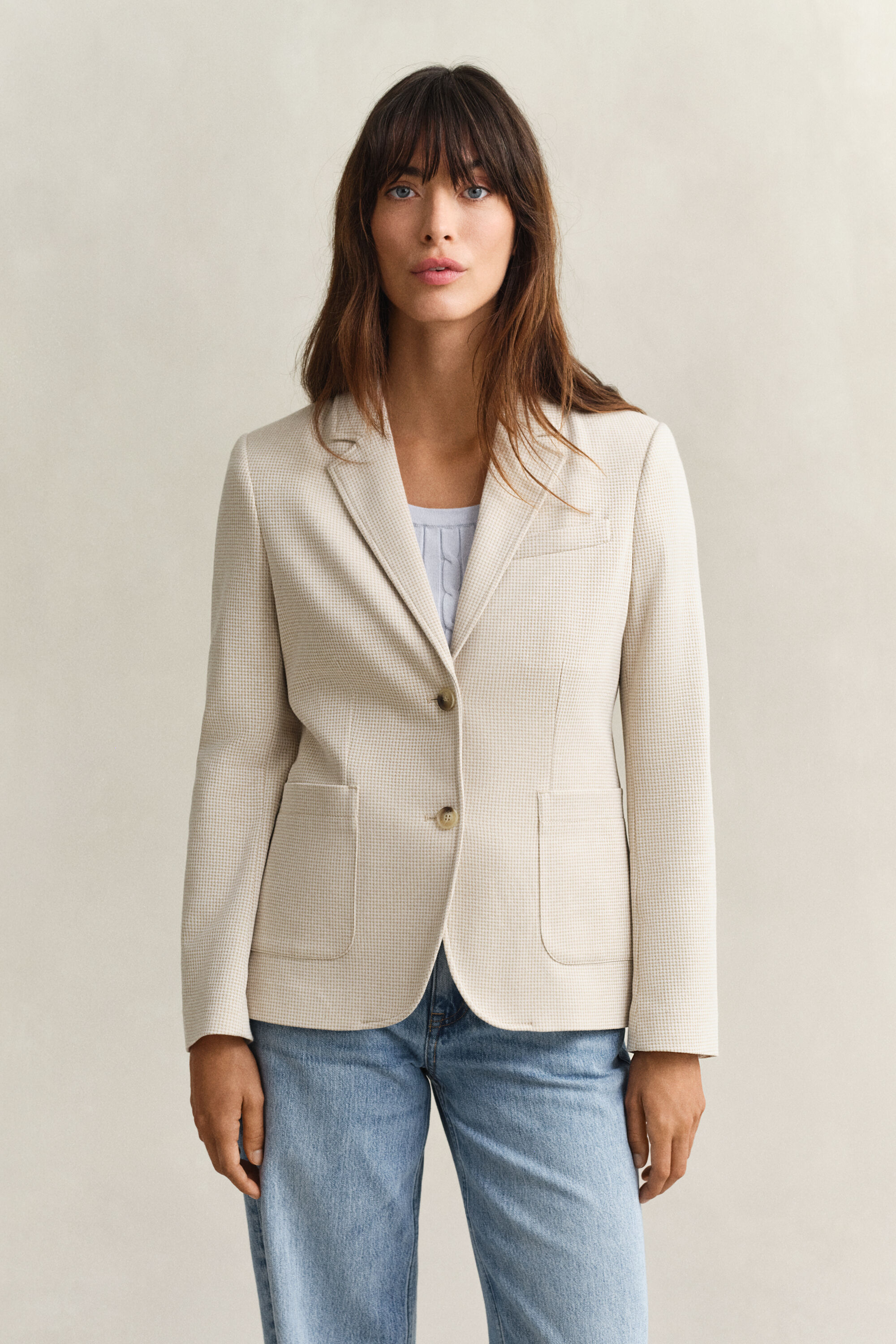 Piqué blazer