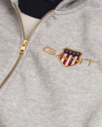 Teens Medium Archive Shield hoodie met ritssluiting