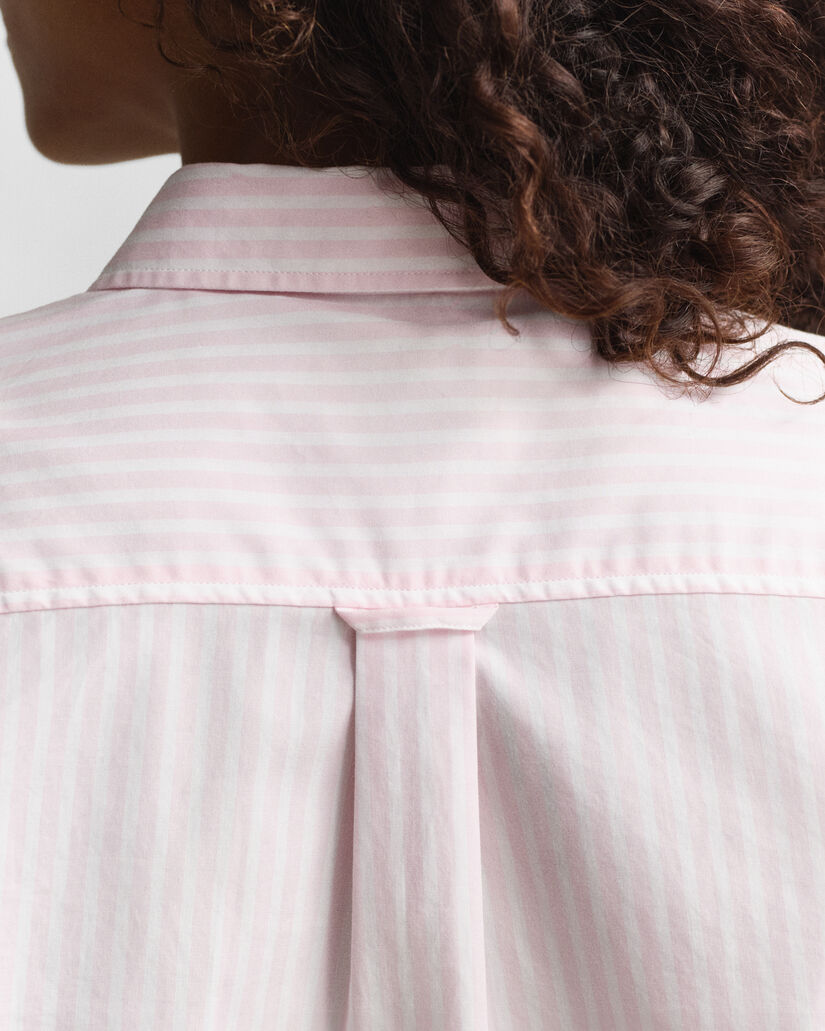 Regular Fit Classic overhemd met strepen van poplin