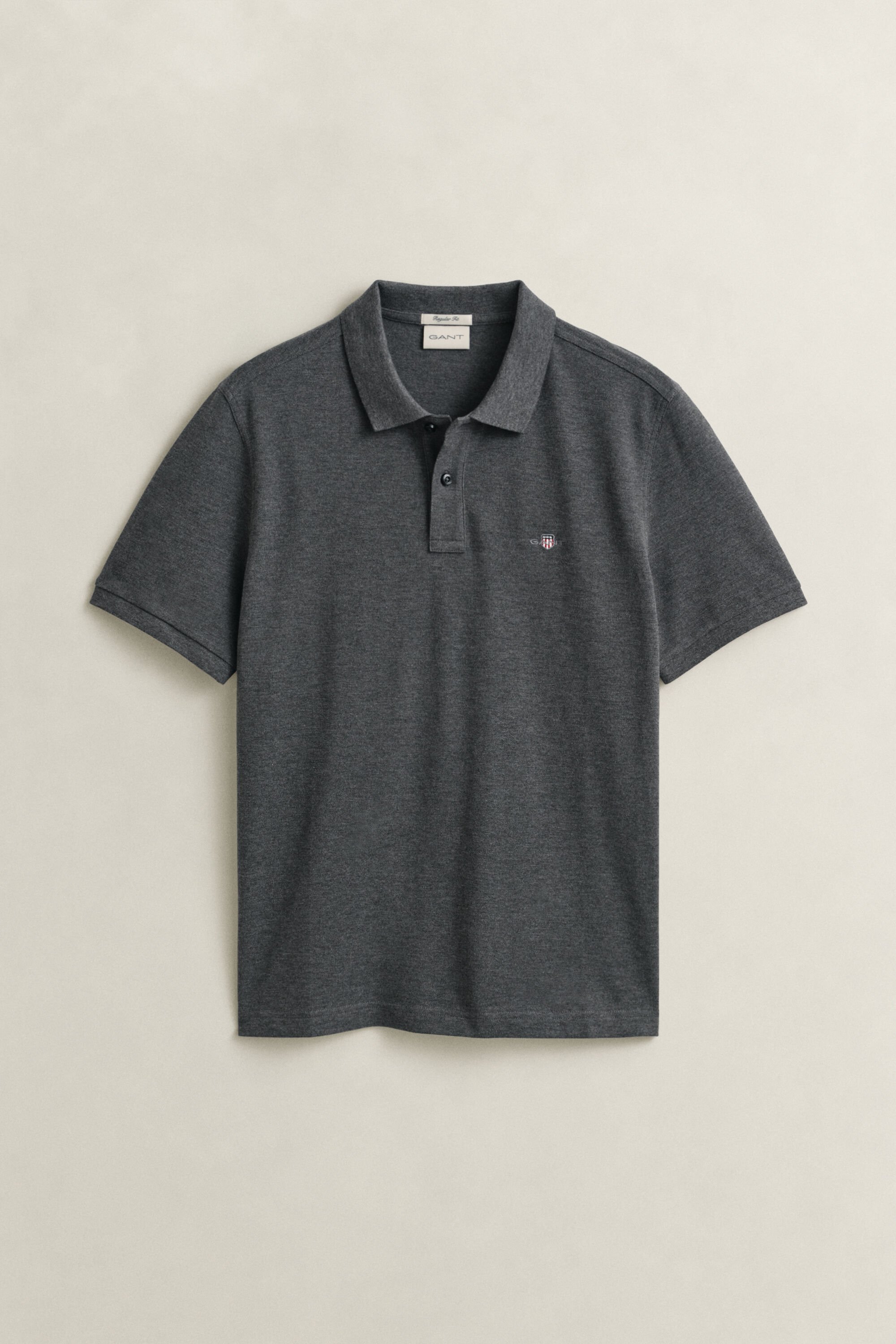 Regular Fit Shield piqué poloshirt