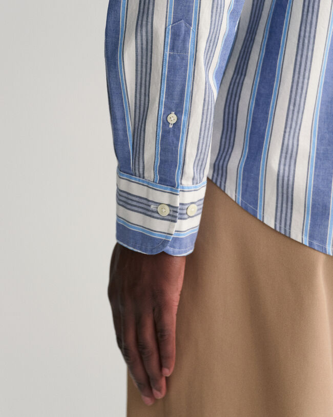 Regular Fit kleurrijk gestreept overhemd