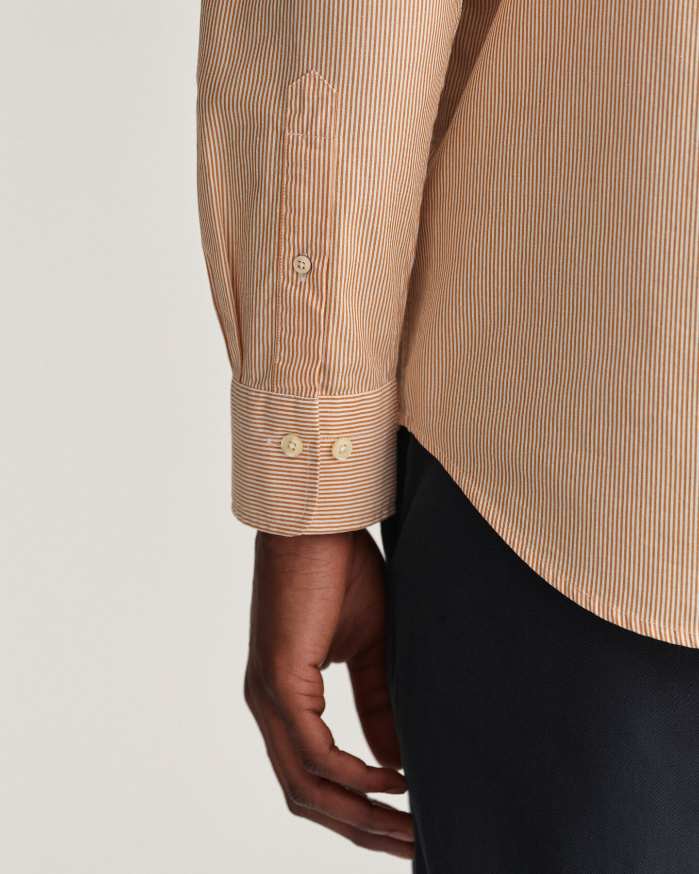 Regular Fit overhemd met Bankerstreepje van poplin