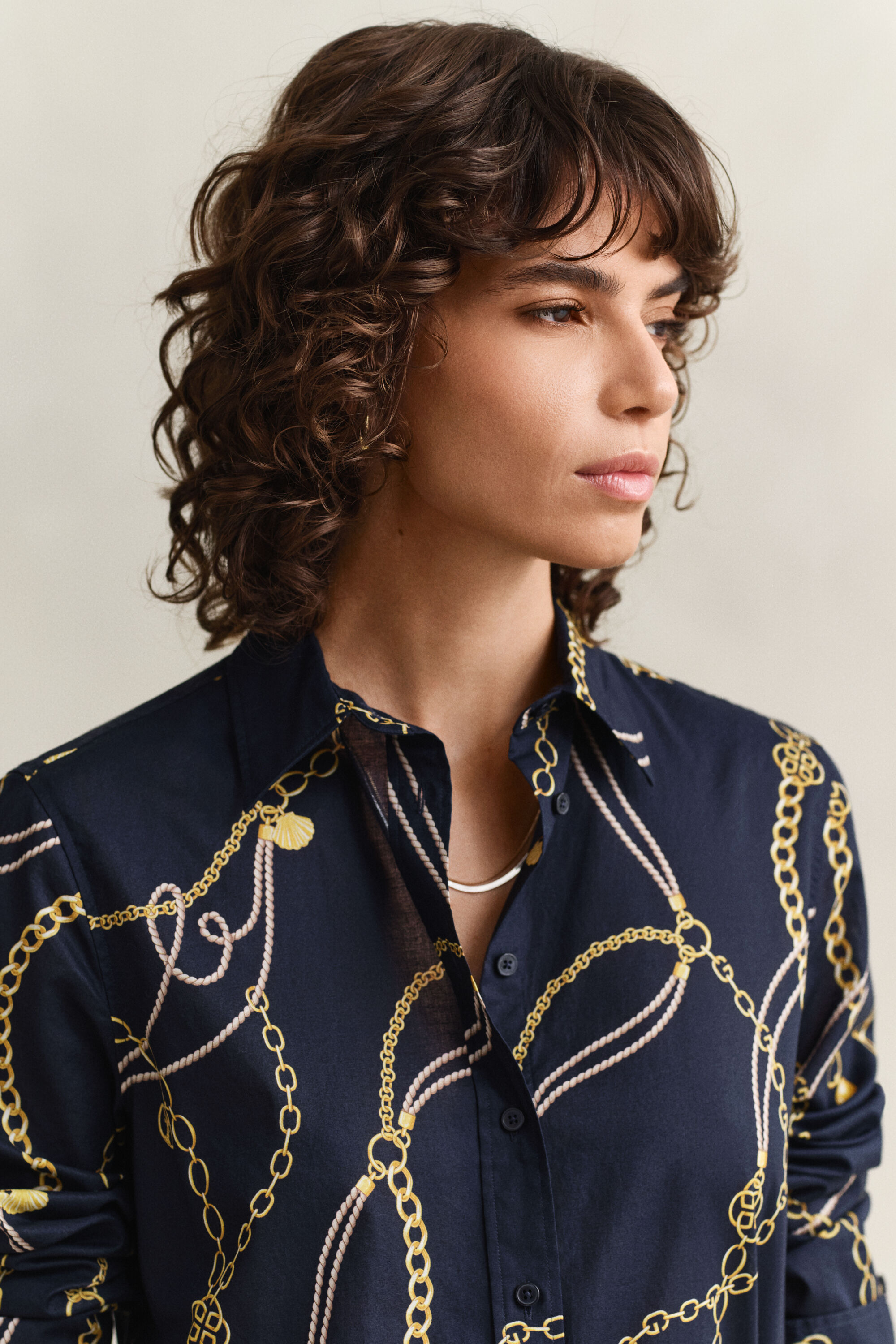 Overoverhemd van katoenen voile