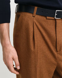 Relaxed Fit kostuumbroek van wolflanel