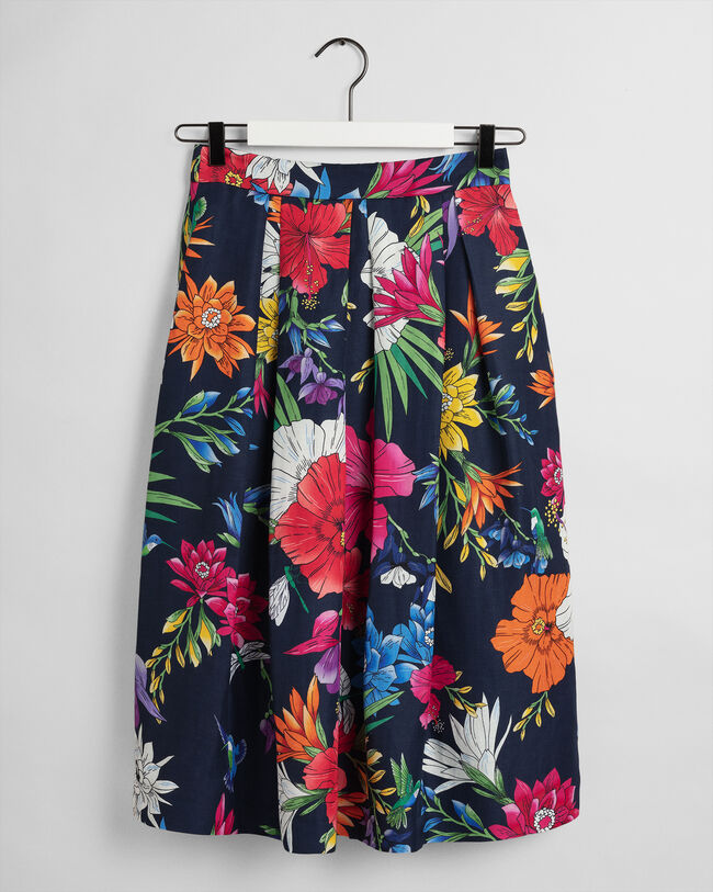 Plooirok met Humming Floral-print