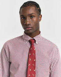 Regular Fit Classic overhemd met strepen van poplin