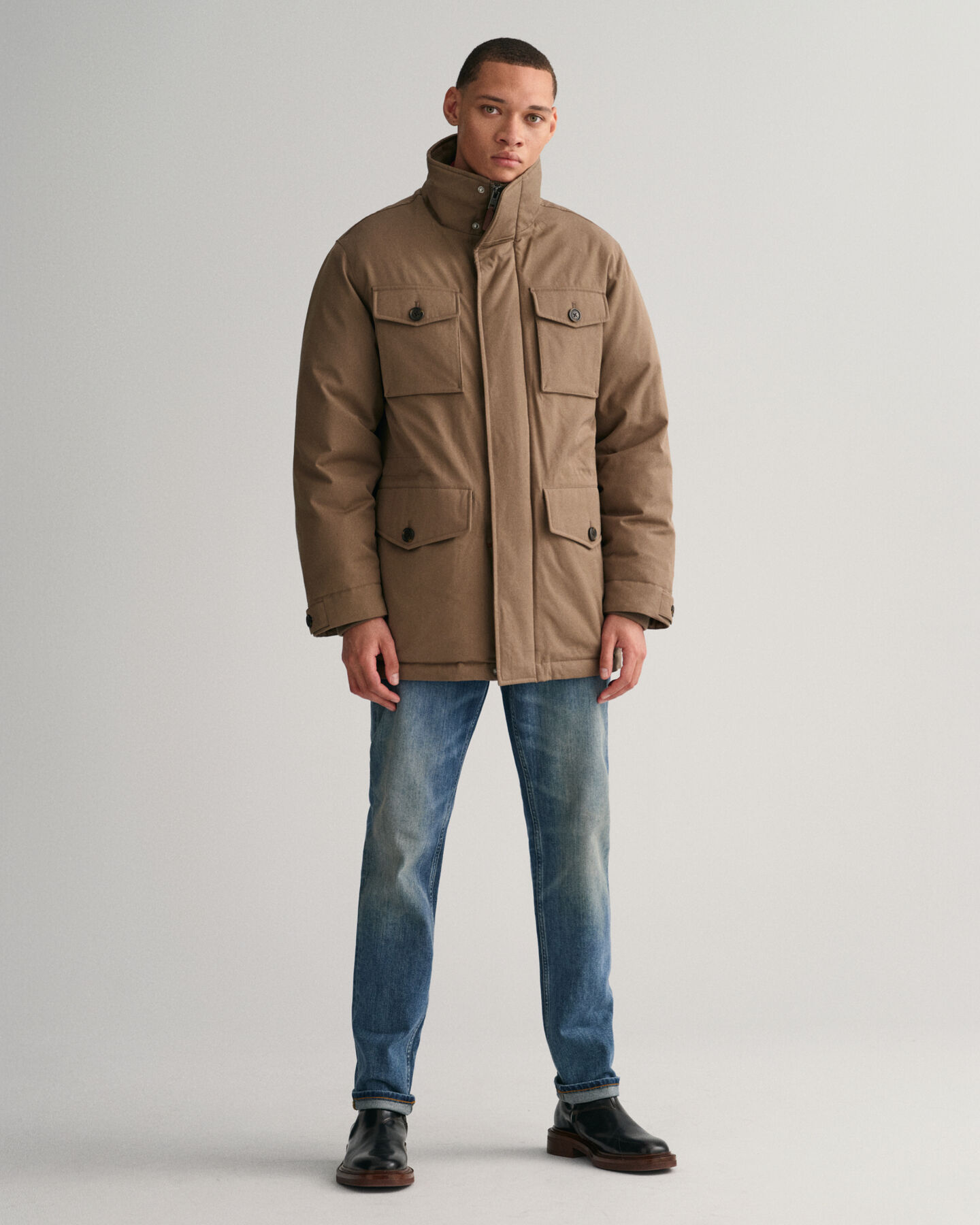 Gewatteerd flanellen Field jack