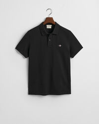 Slim Fit Shield piqué poloshirt