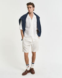 Relaxed Fit linnen short met trekkoordje