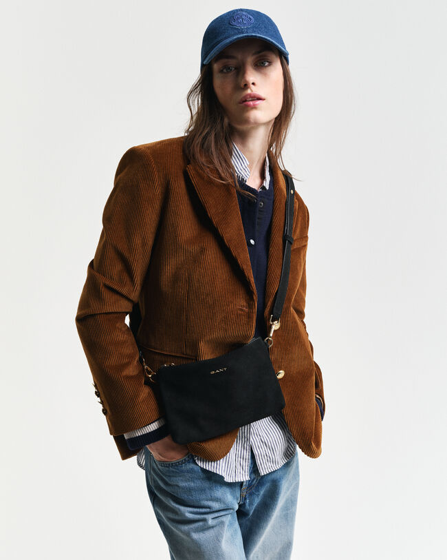 Suède crossbody tas