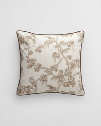 Satijnen kussenhoes met boomprint