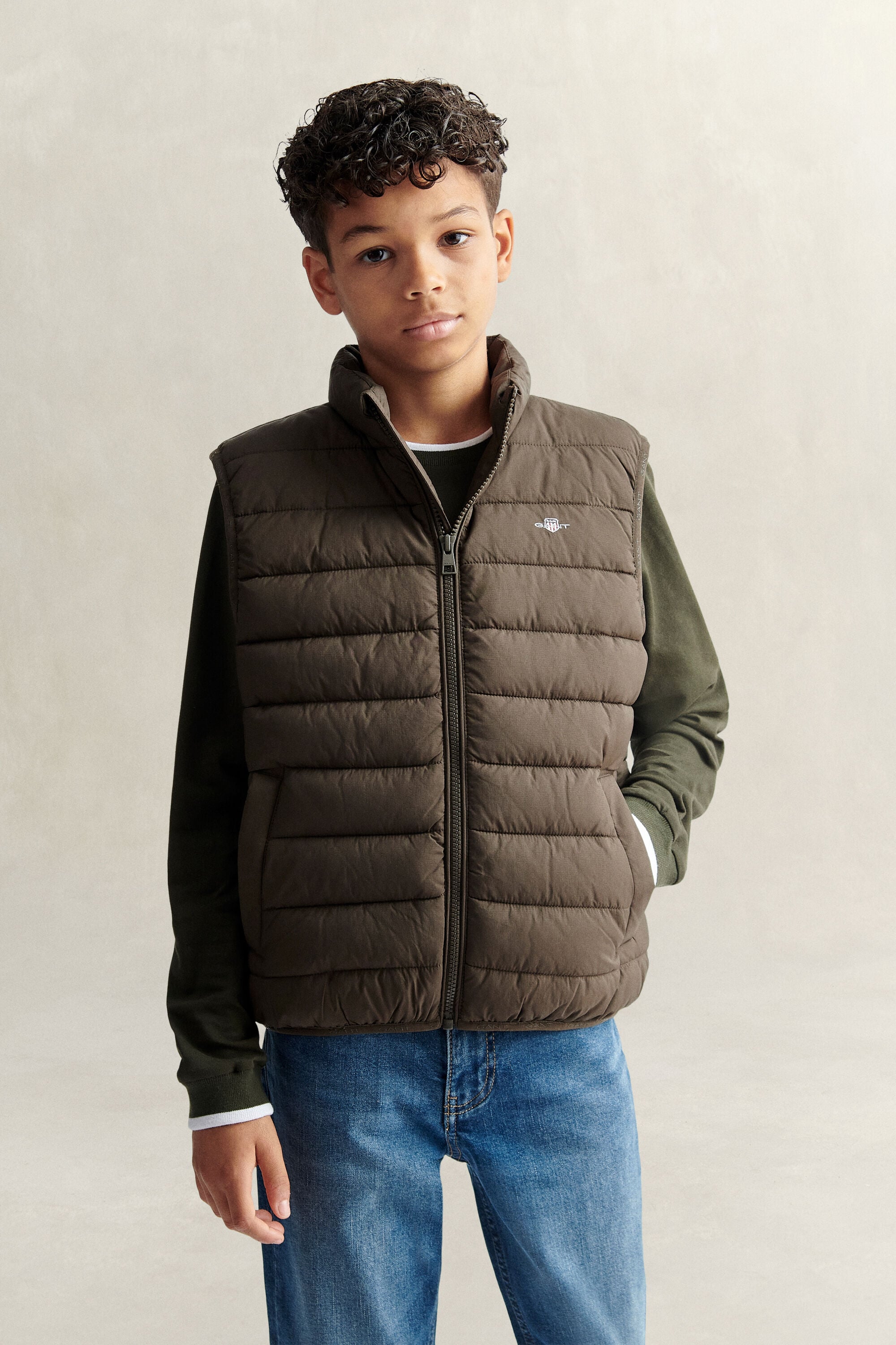 Lichtgewicht bodywarmer voor tienerjongens