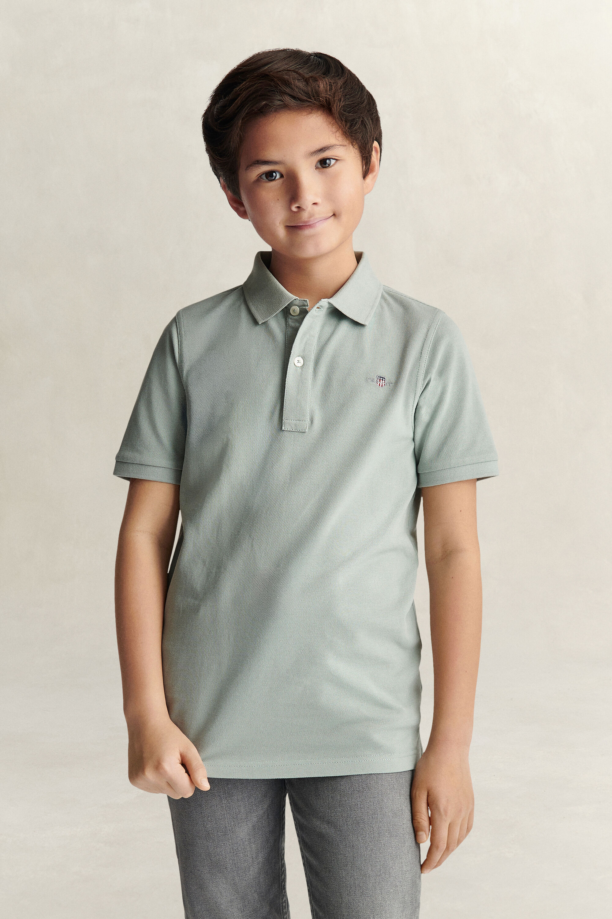 Teens Shield piqué poloshirt