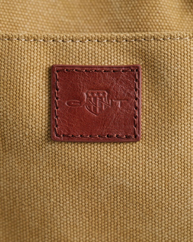 Duffeltas van gewassen canvas