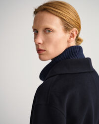 Met de hand gestikte blazer met ceintuur