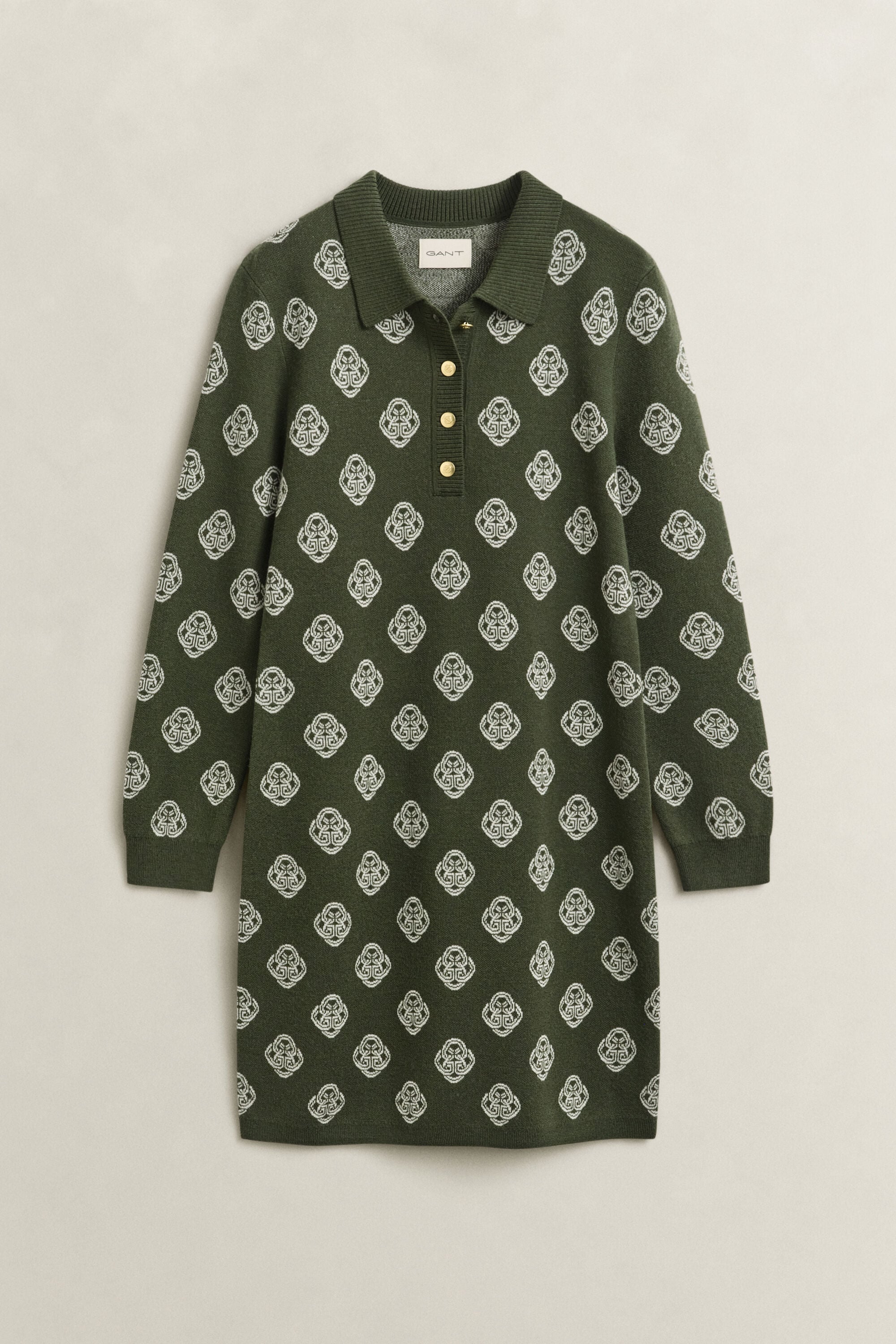 Gebreide polojurk met monogram