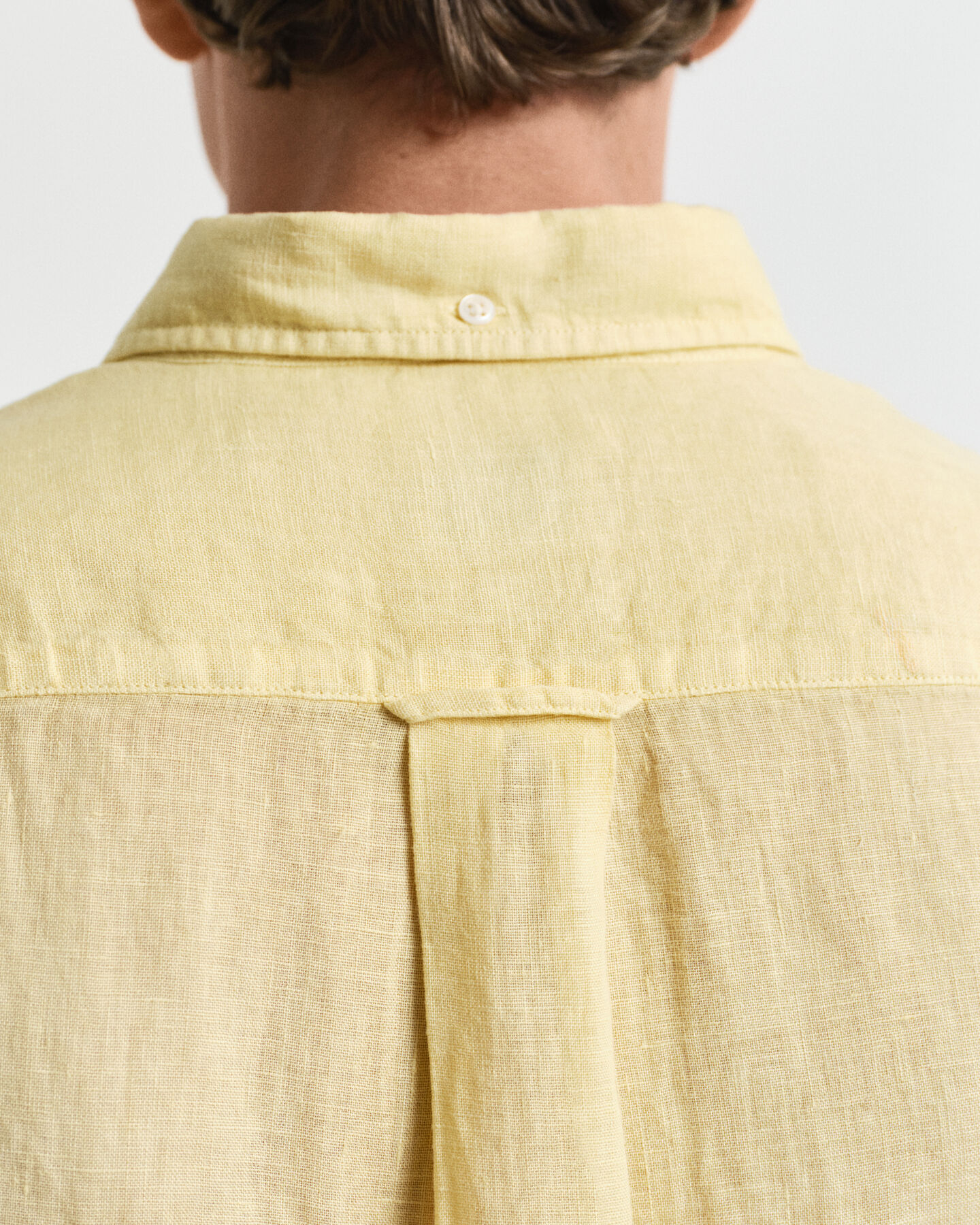 Regular Fit speciaal geverfd linnen overhemd met korte mouwen