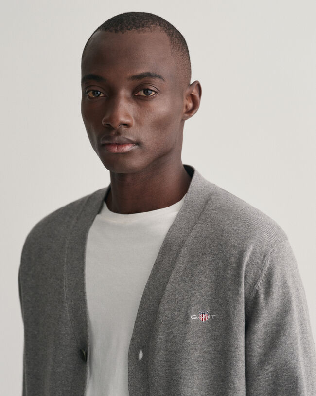 Klassieke katoenen vest met V-hals