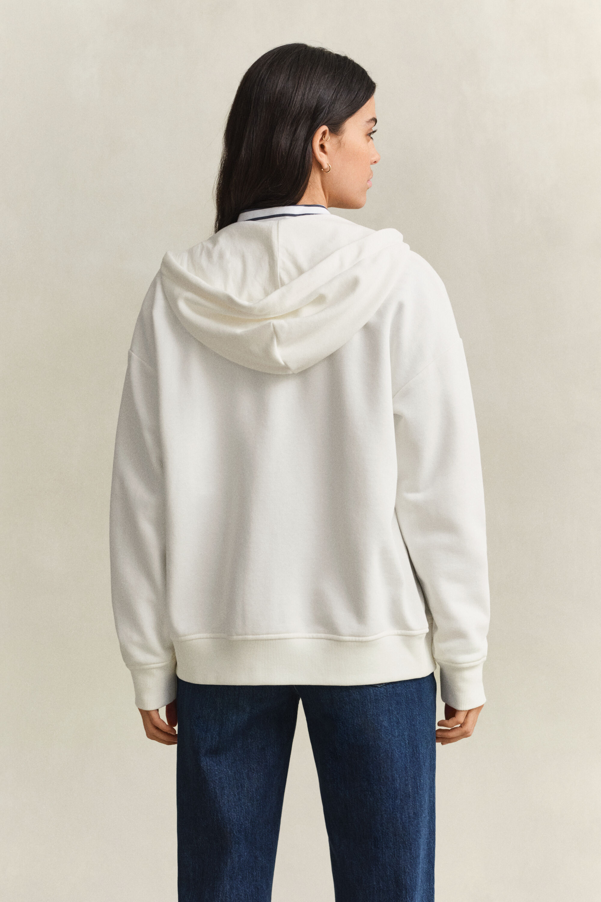 Shield hoodie met ritssluiting