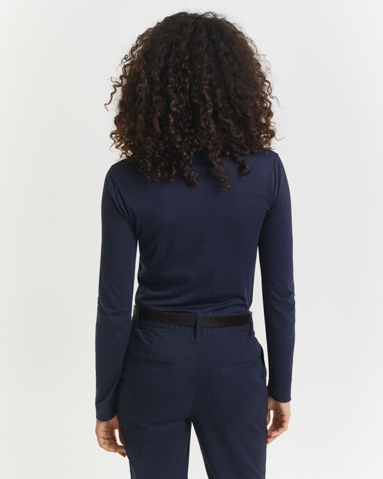 T-shirt met lange mouwen van licht katoen