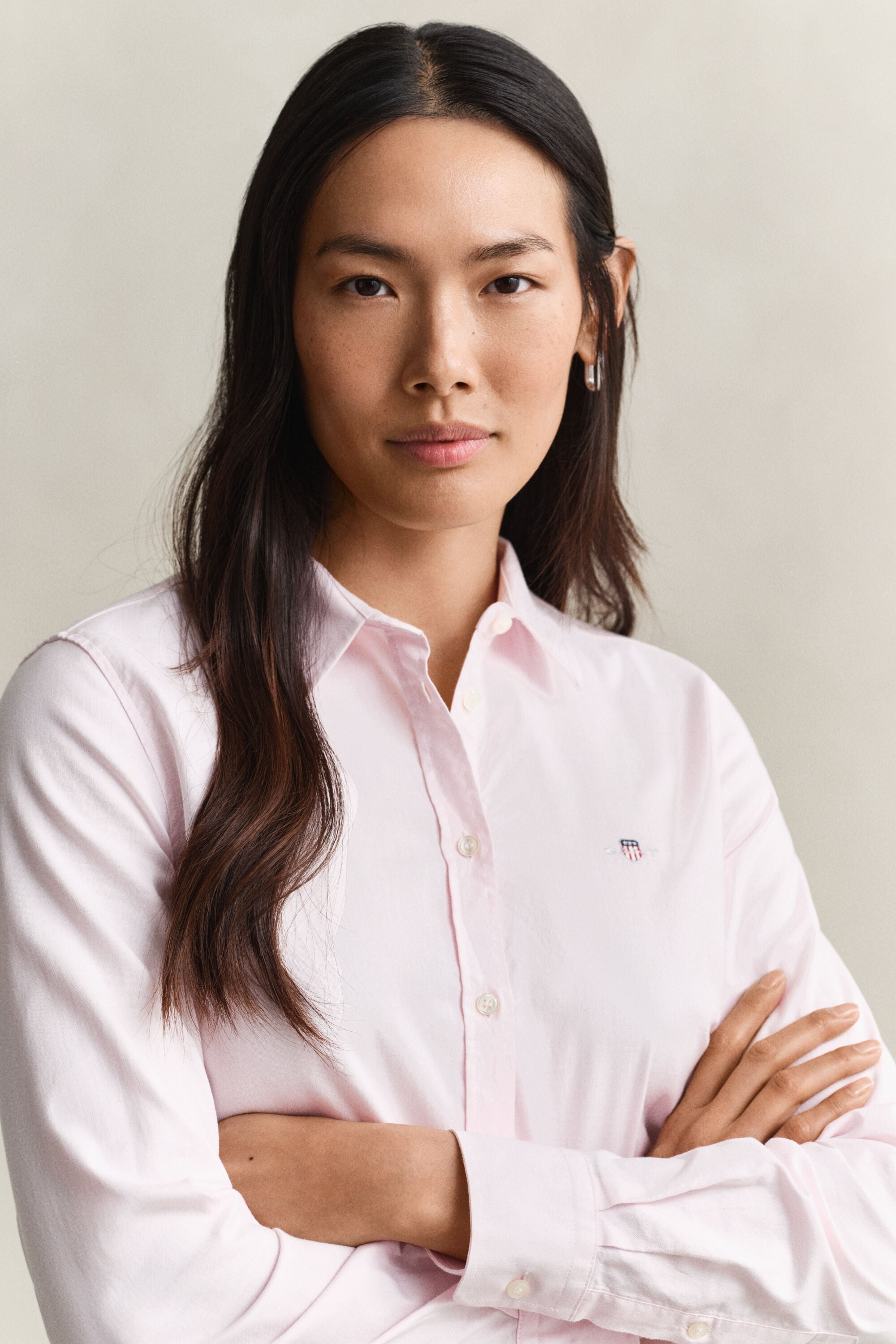 Classic Slim Oxford-overhemd met stretch