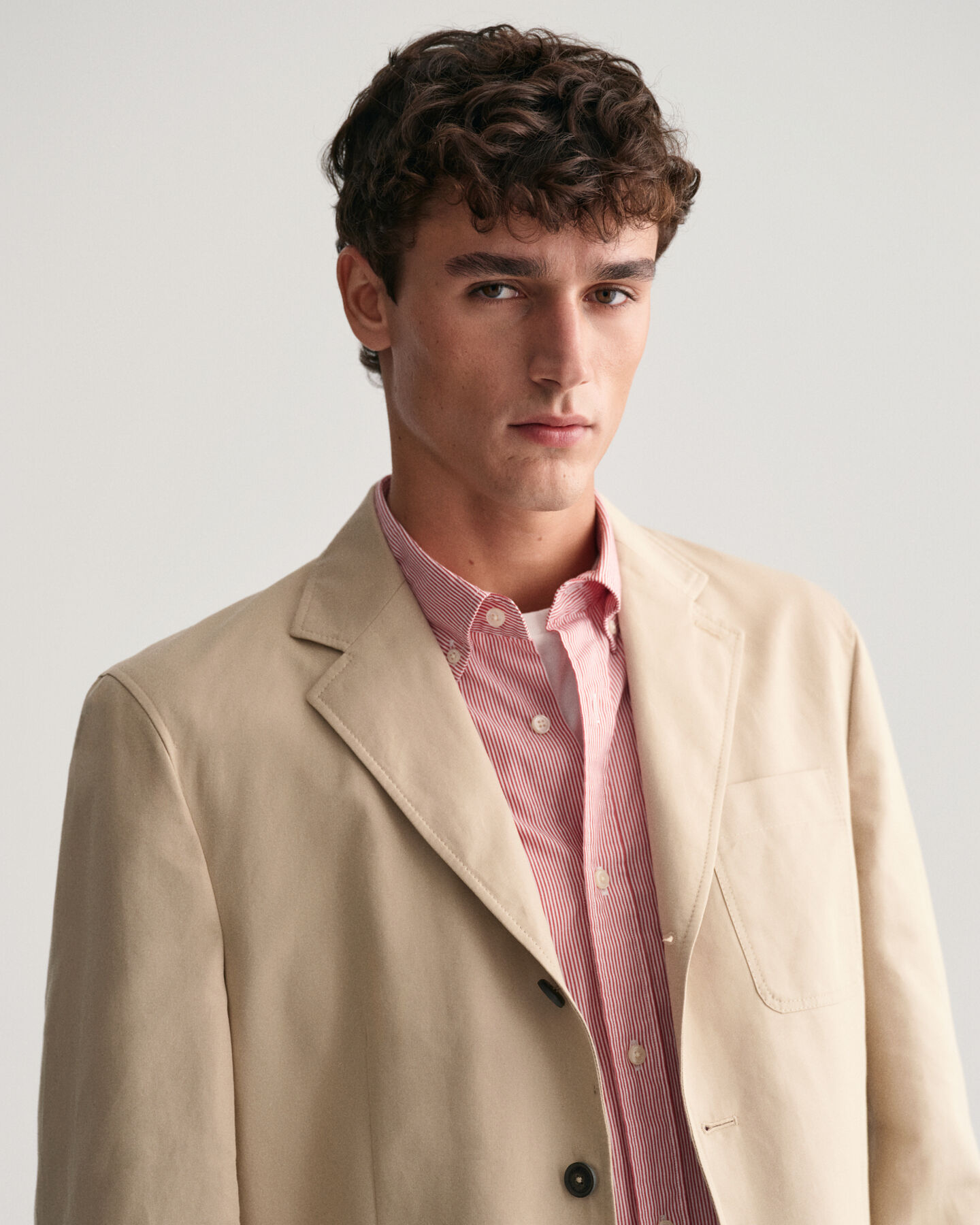 Regular Fit katoenen blazer