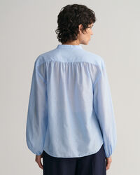 Relaxed Fit blouse van katoen en zijde