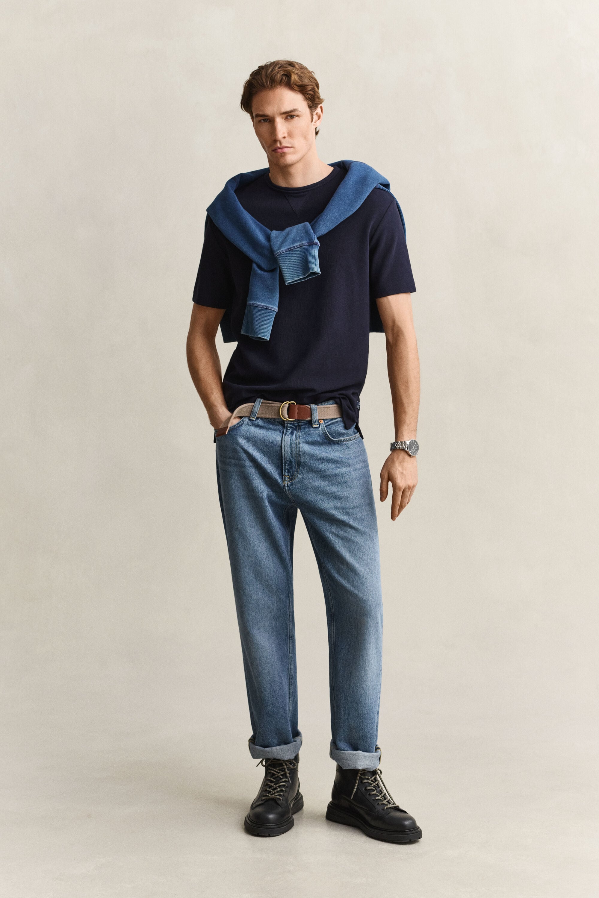 T-shirt met textuur