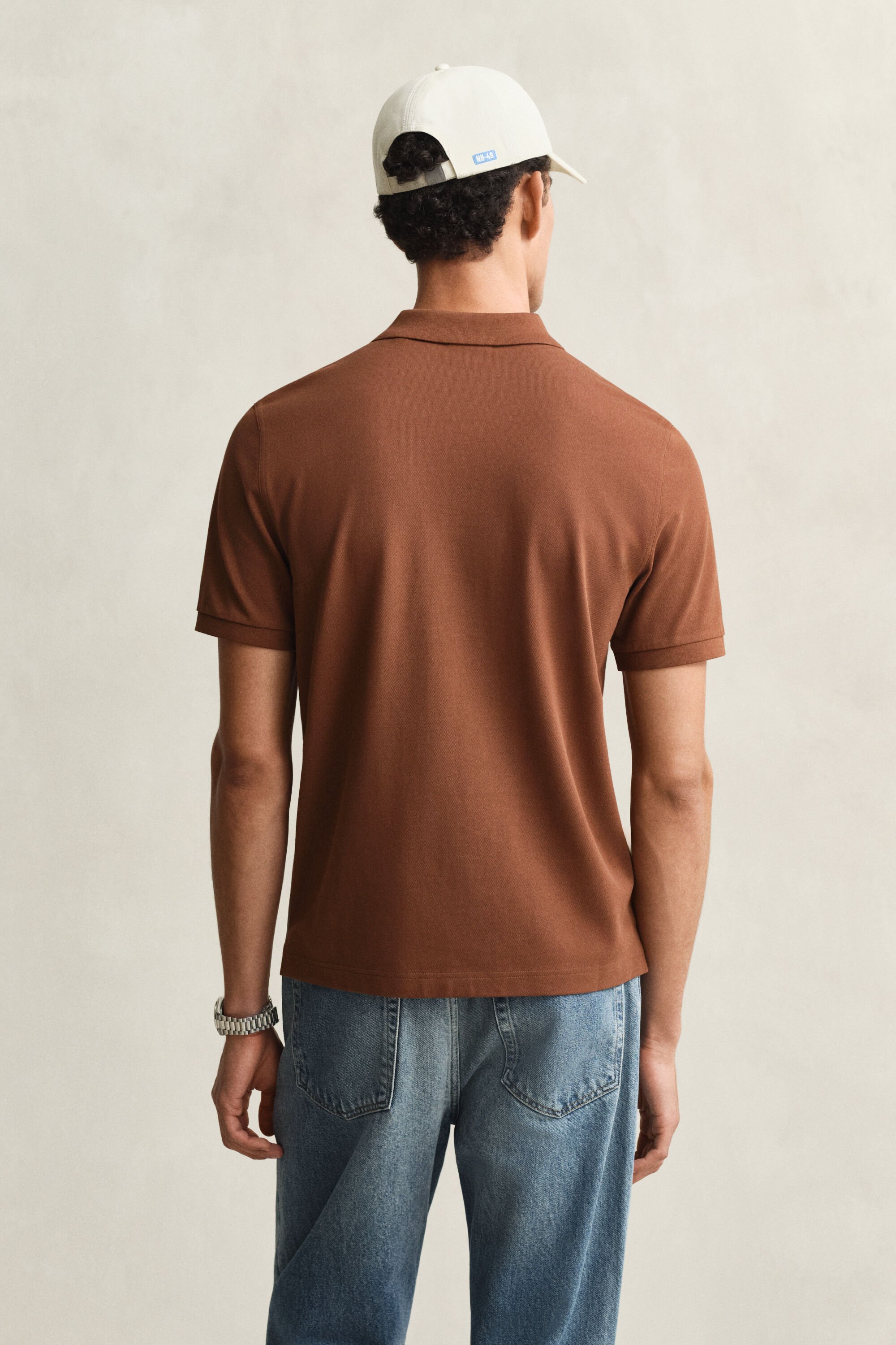 Regular Fit Shield piqué poloshirt