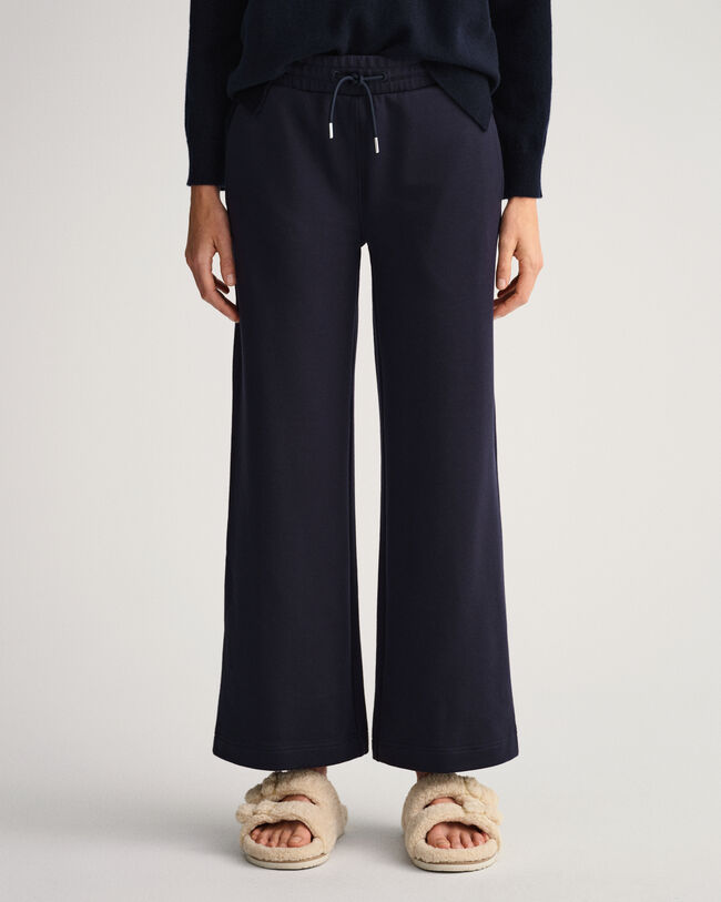 Joggingbroek met wijd uitlopende pijpen