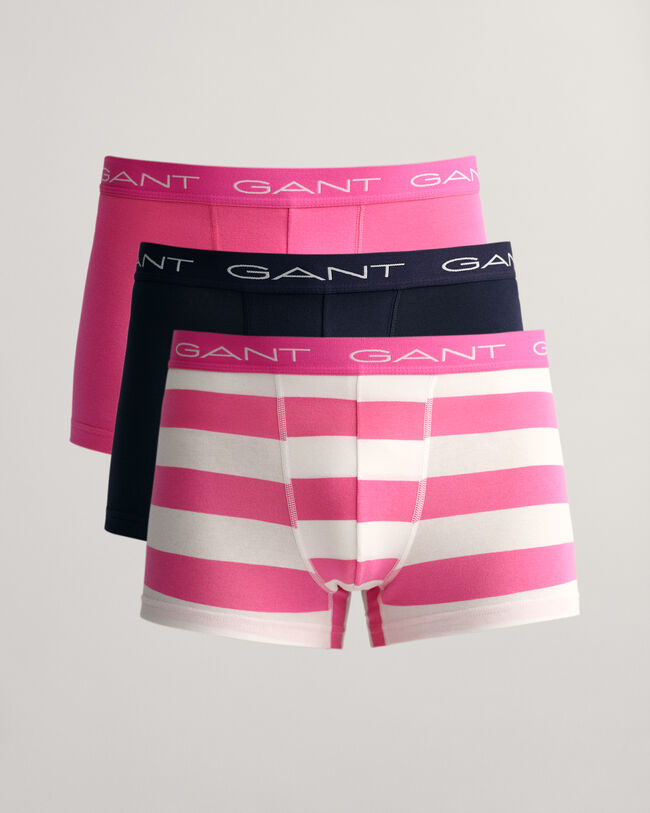 Set van drie boxershorts met rugbystrepen