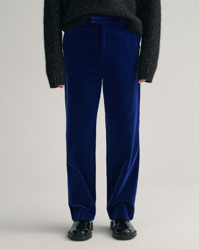 Fluwelen kostuumbroek