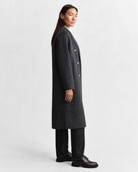 Handgestikte Car Coat met ruiten