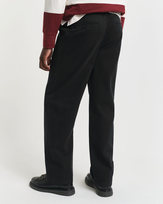 Relaxed Fit chino van katoenkeper