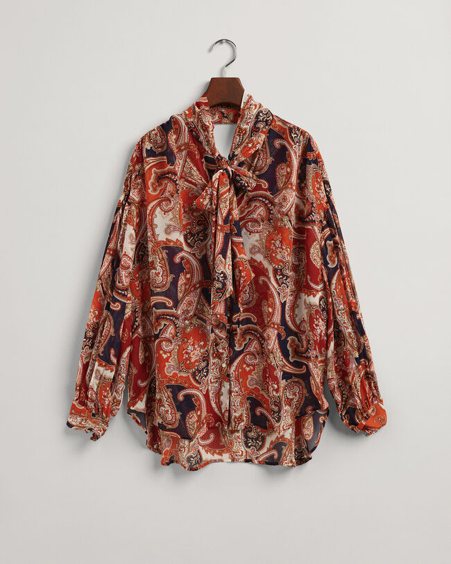 Paisley blouse met strik