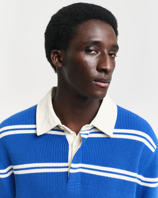 Katoenen Rugger met rib