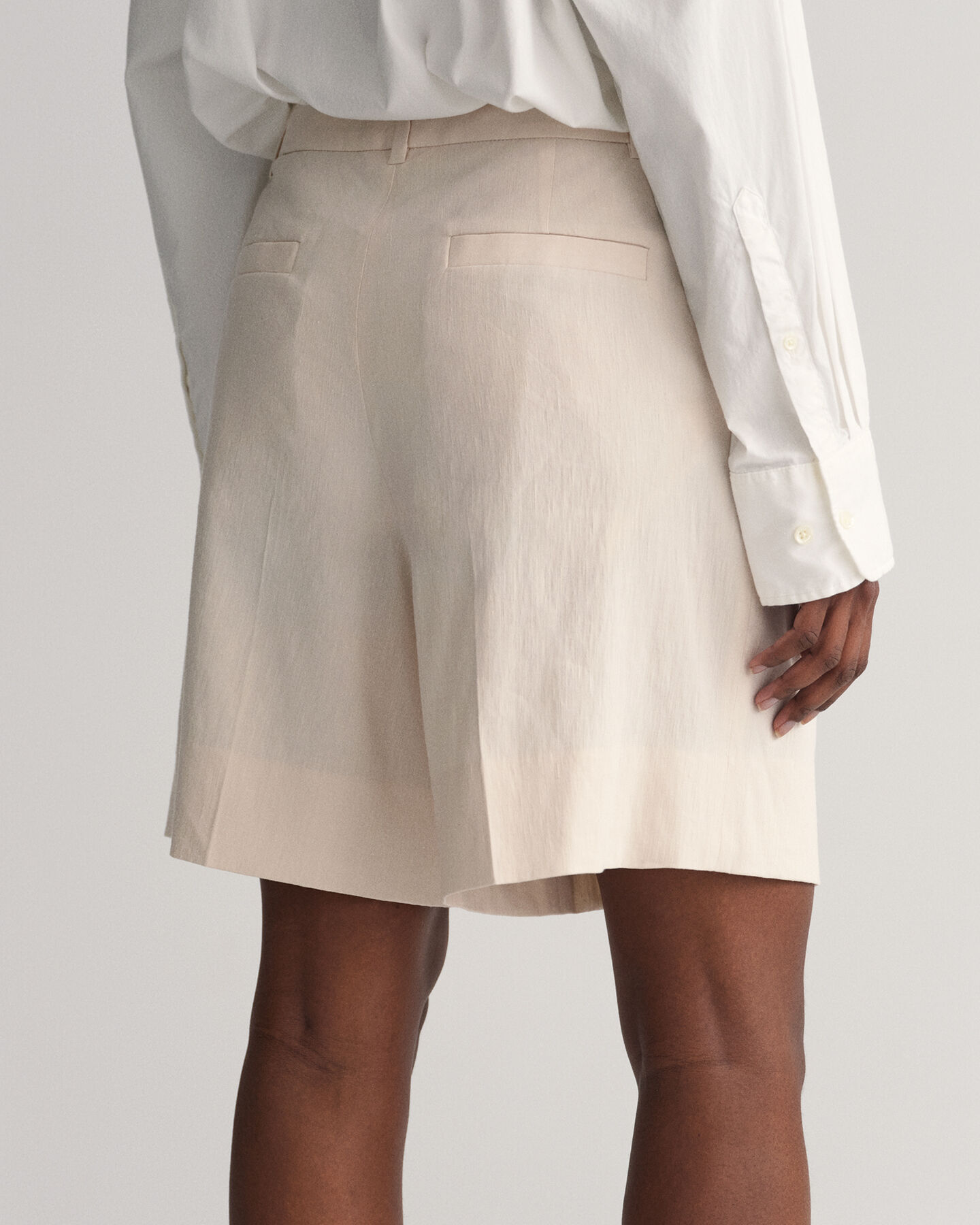 Short van stretchlinnen