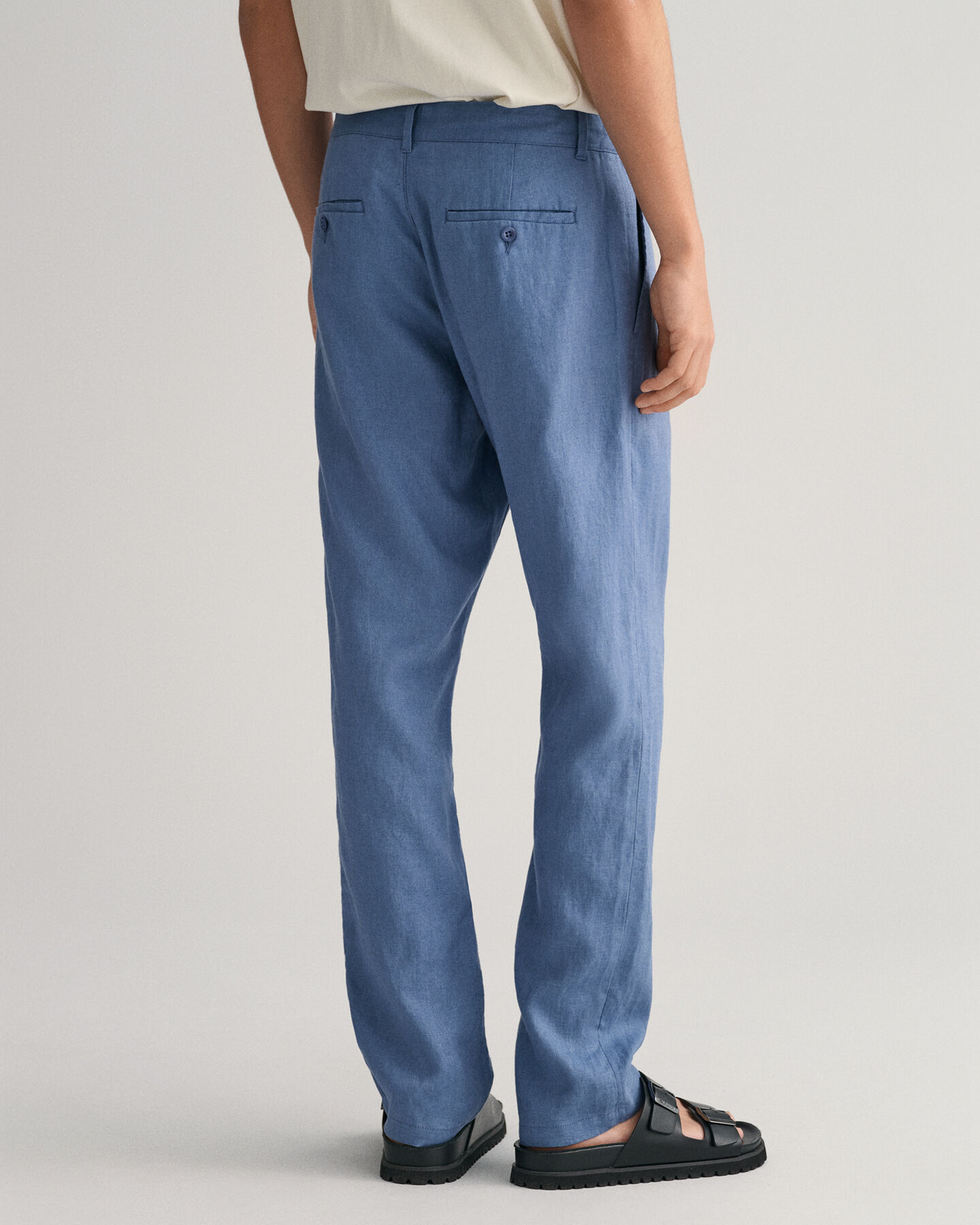 Relaxed Fit linnen broek met trekkoordje