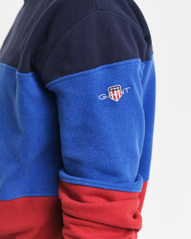 Sweatshirt met ronde hals en kleurblok